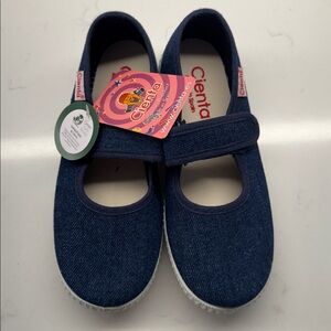 Cienta Girls Mary Jane Fashion Canvas
Flats Shoes Denim Navy